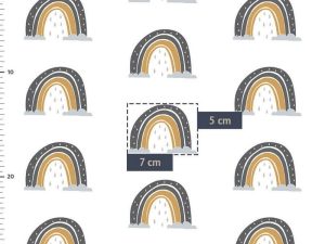 Tissu jersey "Pluie d'arc-en-ciel" – Image 2