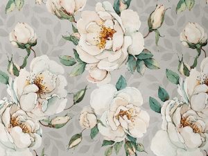 Tissu numérique un bouquet pour toi