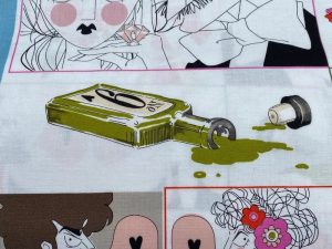 Tissu coton "A ghastlie gush love" - Collection The Ghastlies – Image 1