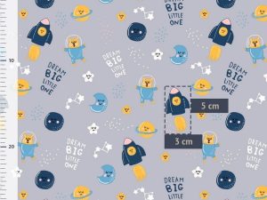 Tissu coton imprimé "Big dream" – Image 2