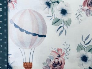 Tissu coton imprimé "Montgolfières" – Image 2