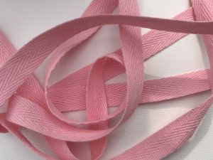 Sangle / Ruban 10mm vieux rose  (Vendu au mètre)