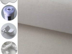Tissu coton uni - blanc – Image 2