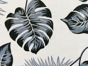 [Coupon 80 cm] Tissu coton imprimé "Feuilles de savane"