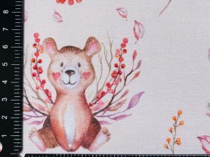 Tissu coton imprimé "Cœur d'ours" – Image 2