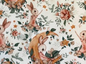 Tissu coton premium Sur la lune