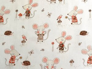Tissu coton premium Souris