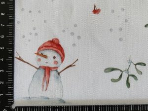 Tissu coton imprimé "Bonhomme de neige" – Image 2