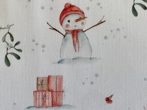 Tissu coton imprimé "Bonhomme de neige" – Image 3