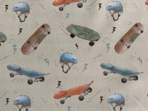 Tissu coton skate