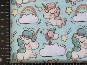 Tissu coton imprimé "Licornes" – Image 2