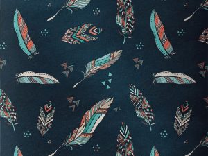 TISSU COTON PLUMES