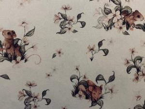 Tissu coton imprimé "Souris des Champs" – Image 1