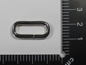 Passant rectangulaire nickelé 20*6mm