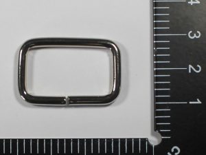 Passant rectangulaire nickelé 40*10mm