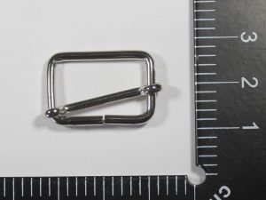 Boucle coulissante nickelé 20*12mm