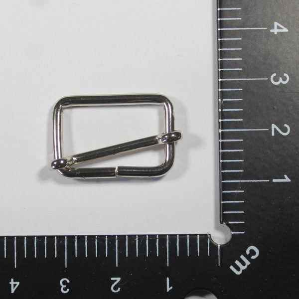 Boucle coulissante nickelé 20*12mm