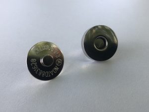 Fermoir magnétique acier brillant D18mm