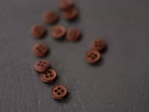 Bouton en coton 11 mm - bouton naturel | Atelier Inika - mercerie créative en ligne
