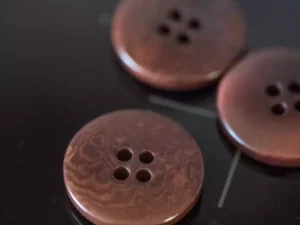 Bouton corozo naturel - 15 mm et 25 mm - Bouton sans plastique - Atelier Inika - Mercerie créative et responsable