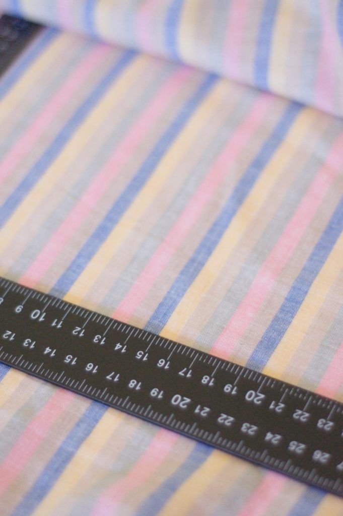 Tissu Khadi Coton Rayé Multicolore, rose, bleu, jaune, pale | Atelier Inika | Tissus modernes et éthiques
