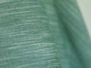 Tissu Coton Pur Blanc et Vert – Tissé Main | Atelier Inika