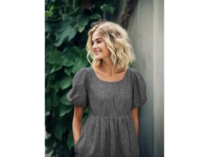 Tissu lin et coton Herringbone - chevron | Atelier Inika