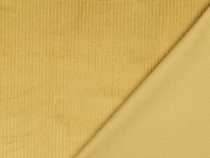 Tissu velours côtelé 4.5W en 100 % coton couleur Curry jaune pour couture