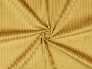 Tissu velours côtelé 4.5W en 100 % coton couleur Curry jaune pour couture