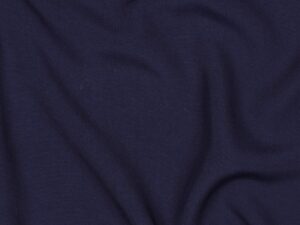 Tissu Lenzing Ecovero uni – bleu marine - Viscose écologique au mètre - Atelier Inika