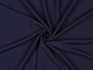 Tissu Lenzing Ecovero uni – bleu marine - Viscose écologique au mètre - Atelier Inika