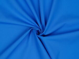 Tissu popeline de coton biologique - couleur bleu cobalt - au mètre - Atelier Inika