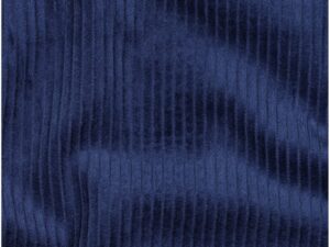Tissu velours côtelé 4.5W en 100 % coton couleur bleu cobalt foncé pour couture