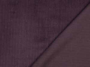 Tissu velours côtelé 4,5 W - Aubergine violet - 100 % coton - Atelier Inika tissus en ligne pour couture