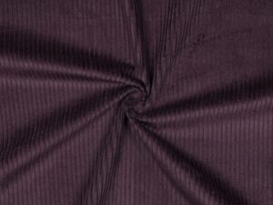 Tissu velours côtelé 4,5 W - Aubergine violet - 100 % coton - Atelier Inika tissus en ligne pour couture