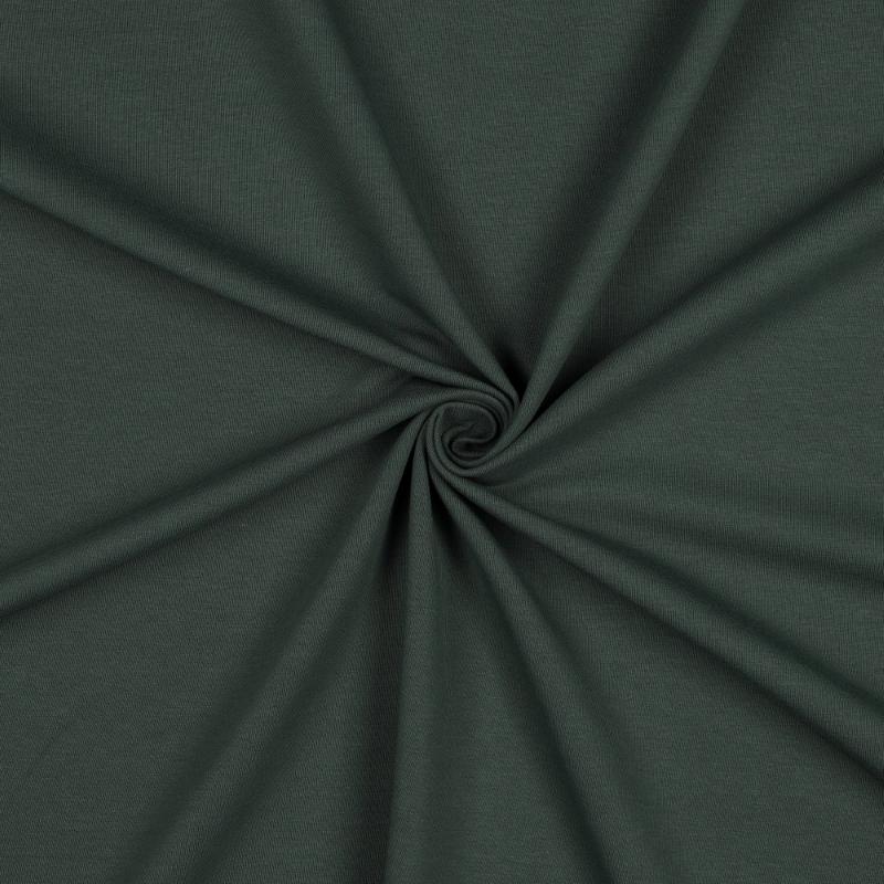 Tissu French Terry coton biologique vert forêt foncé | Atelier Inika